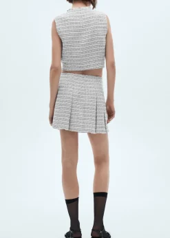 MANGO Spódnice*Spódniczka mini tweedowa z guzikami