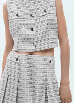 MANGO Spódnice*Spódniczka mini tweedowa z guzikami