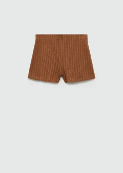 MANGO Krótkie Spodenki*Spodenki o prostym kroju z dzianiny