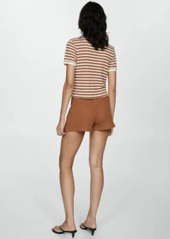 MANGO Krótkie Spodenki*Spodenki o prostym kroju z dzianiny