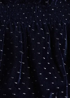 Dzieci MANGO Bermudy*Spodenki z aksamitu w grochy