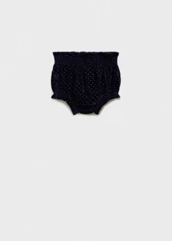 Dzieci MANGO Bermudy*Spodenki z aksamitu w grochy