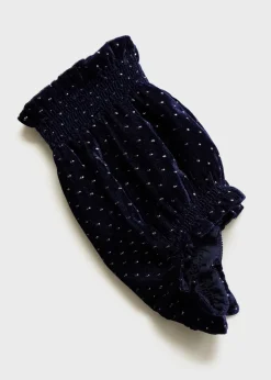 Dzieci MANGO Bermudy*Spodenki z aksamitu w grochy