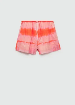 MANGO Krótkie Spodenki*Spodenki z nadrukiem i elastycznym pasem