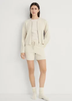 MANGO Krótkie Spodenki|Piżamy*Spodenki z prążkowanej dzianiny