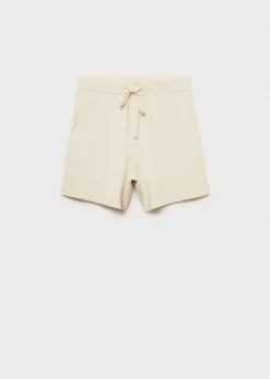MANGO Krótkie Spodenki|Piżamy*Spodenki z prążkowanej dzianiny
