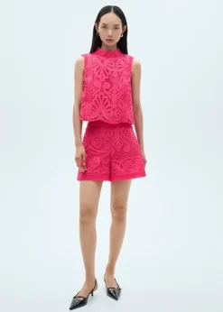 MANGO Krótkie Spodenki*Spodenki z szydełkowej dzianiny