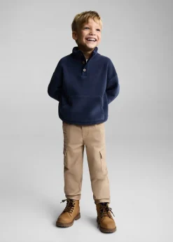 Dzieci MANGO Spodnie*Spodnie cargo z elastycznym pasem