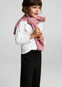 Dzieci MANGO Spodnie*Spodnie culotte z dzianiny