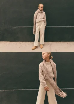 Dzieci MANGO Spodnie*Spodnie culotte ze sztruksu