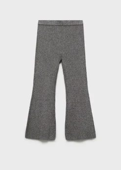 Dzieci MANGO Spodnie*Spodnie flare z lureksu