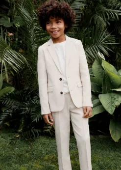 Dzieci MANGO Spodnie*Spodnie garniturowe lniane