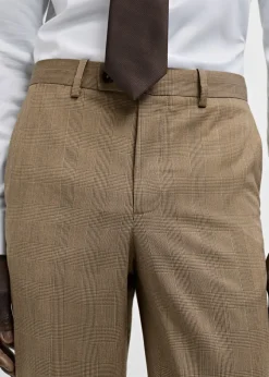 MANGO Spodnie|Spodnie*Spodnie garniturowe Milan w kratę księcia Walii