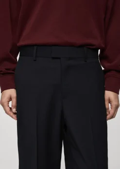 MANGO Spodnie|Spodnie*Spodnie garniturowe regular fit z mieszanki wełny