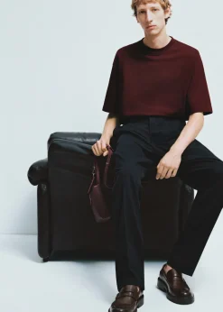 MANGO Spodnie|Spodnie*Spodnie garniturowe regular fit z mieszanki wełny