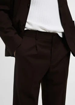 MANGO Spodnie|Spodnie*Spodnie garniturowe regular fit z 100% wełny