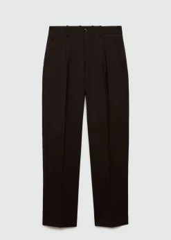 MANGO Spodnie|Spodnie*Spodnie garniturowe regular fit z 100% wełny