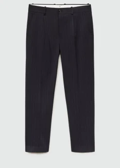 MANGO Spodnie|Spodnie*Spodnie garniturowe slim fit z wełny w paski