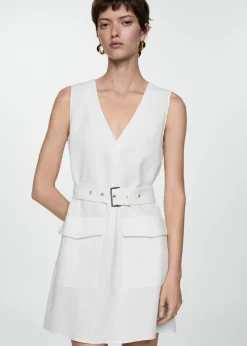 MANGO Sukienki I Kombinezony*Spodnie garniturowe slim fit z oddychającej tkaniny