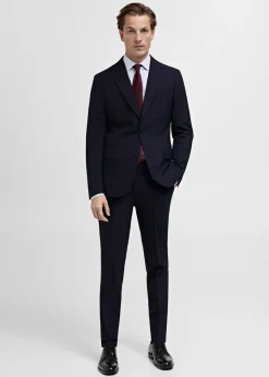 MANGO Spodnie|Spodnie*Spodnie garniturowe Turin z 100% wełny