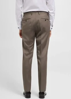 MANGO Spodnie|Spodnie*Spodnie garniturowe w jodełkę z 100% wełny dziewiczej