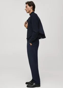 MANGO Spodnie|Spodnie*Spodnie garniturowe z flaneli z 100% wełny dziewiczej