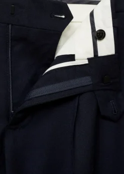 MANGO Spodnie|Spodnie*Spodnie garniturowe z flaneli z 100% wełny dziewiczej