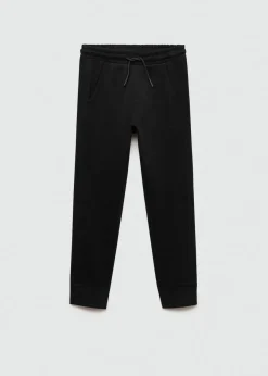 Dzieci MANGO Joggersy*Spodnie jogger z bawełny z kieszeniami