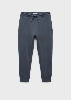 Dzieci MANGO Joggersy*Spodnie jogger z bawełny z kieszeniami