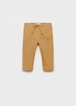 Dzieci MANGO Spodnie*Spodnie joggersy bawełniane