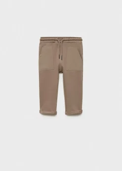 Dzieci MANGO Spodnie*Spodnie joggersy bawełniane