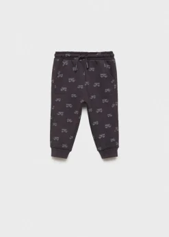 Dzieci MANGO Spodnie*Spodnie joggersy z nadrukiem