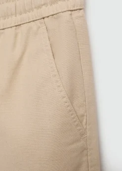 Dzieci MANGO Spodnie*Spodnie lniane z elastycznym pasem