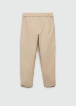 Dzieci MANGO Spodnie*Spodnie lniane z elastycznym pasem