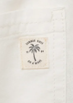 Dzieci MANGO Spodnie*Spodnie lniane z elastycznym pasem