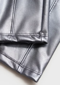 Dzieci MANGO Legginsy I Joggery*Spodnie o prostym kroju w metalicznym kolorze