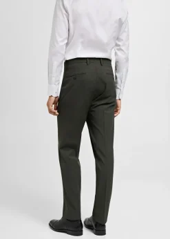 MANGO Spodnie|Spodnie*Spodnie od garnituru slim fit z tkaniny comfort stretch