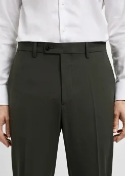 MANGO Spodnie|Spodnie*Spodnie od garnituru slim fit z tkaniny comfort stretch