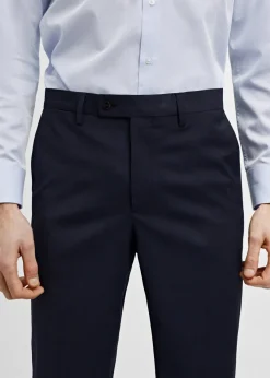 MANGO Spodnie|Spodnie*Spodnie od garnituru slim fit z tkaniny comfort stretch