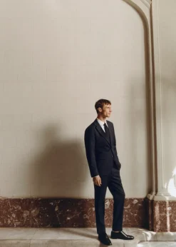 MANGO Spodnie|Spodnie*Spodnie od garnituru slim fit z tkaniny comfort stretch