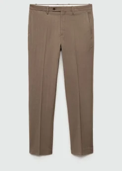 MANGO Spodnie|Spodnie*Spodnie od garnituru slim fit z tkaniny comfort stretch