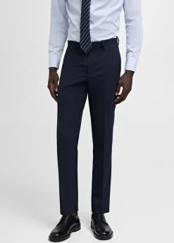 MANGO Spodnie|Spodnie*Spodnie od garnituru slim fit z tkaniny comfort stretch