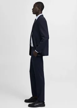 MANGO Spodnie|Spodnie*Spodnie od garnituru slim fit z tkaniny comfort stretch