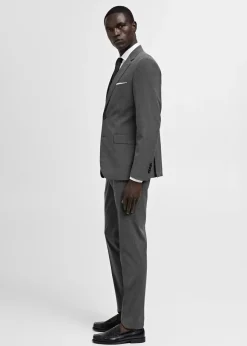 MANGO Spodnie|Spodnie*Spodnie od garnituru slim fit z tkaniny comfort stretch