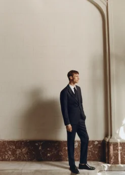 MANGO Spodnie|Spodnie*Spodnie od garnituru slim fit z tkaniny comfort stretch