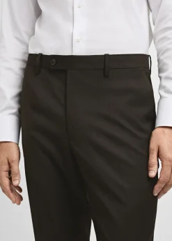 MANGO Spodnie|Spodnie*Spodnie od garnituru slim fit z tkaniny comfort stretch