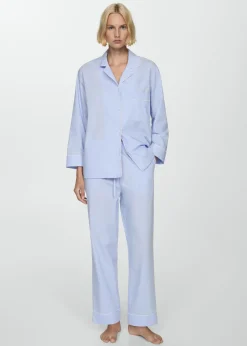 MANGO Piżamy|Piżamy*Spodnie od piżamy wiązane o prostym kroju