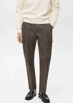 MANGO Spodnie*Spodnie regular fit cargo z bawełny