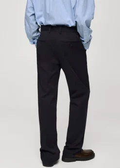 MANGO Spodnie*Spodnie regular fit z bawełny i tencelu