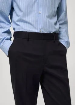 MANGO Spodnie*Spodnie regular fit z bawełny i tencelu